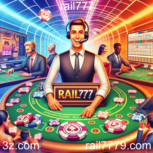 Experiência Imersiva no Cassino Ao Vivo do rail777